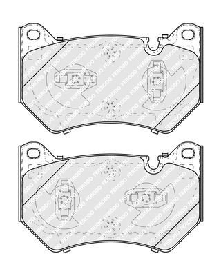 Bremseklosser FERODO FDB5291 Bremseklosser FERODO FDB5291