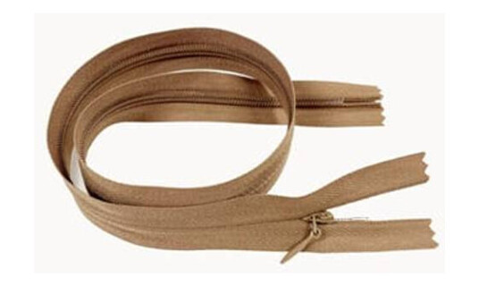 Glidelås S44 Lukket 49cm Pendl 08563 Lysebrun