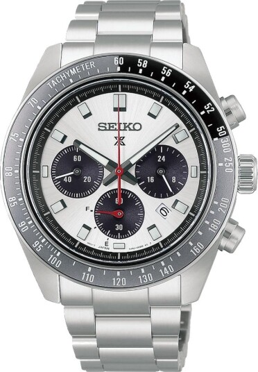 Seiko Prospex Solar Speedtimer herreklokke i stål med kronograf