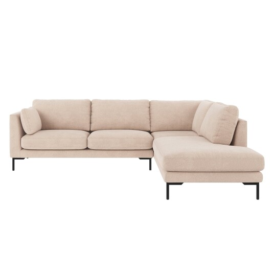 Rowico Home Corwin hjørnesofa Lys beige/svart 266 x 226 83 cm Beige