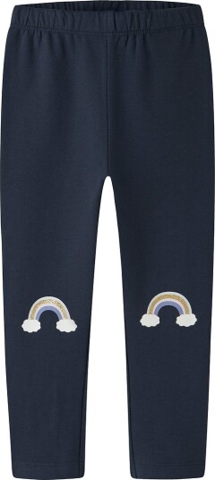Name It Leggings - Svette - NmfDavina - Navy Blazer/Rainbow - Name It - 1 år (80) - Leggings - Blå