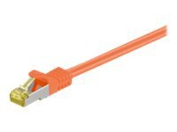 MicroConnect - Nettverkskabel - RJ-45 (hann) til RJ-45 (hann) - 1.5 m - SFTP, PiMF - CAT 7 - uten hindringer - oransje