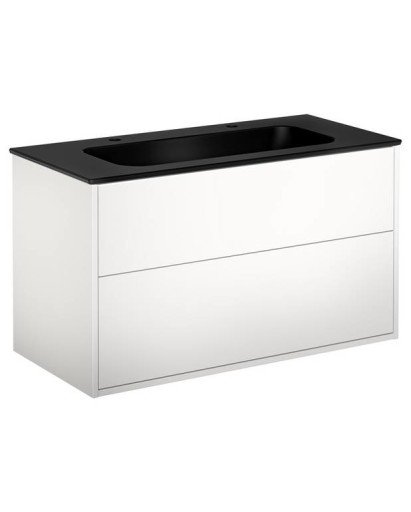 Gustavsberg Artic møbelpakke 100x47 cm hvit/sort Gustavsberg Artic møbelpakke 100x47 cm hvit/sort