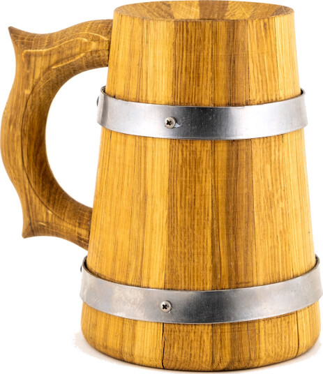 Crafthouz Ølkrus i tre 0,7 l Wooden Oak Mug