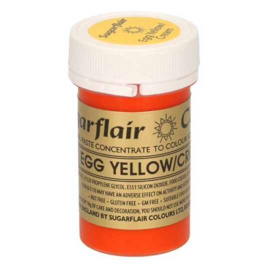 Sugarflair Pastafarge Egg Yellow/cream 25g 