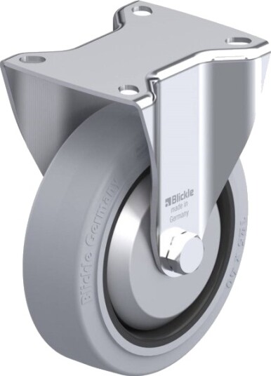 Blickle 530089 Bk-Poev 125Ka-1-Sg-Fa Fast Hjul, Hjuldiameter 125 Mm, Maks 250 Kg