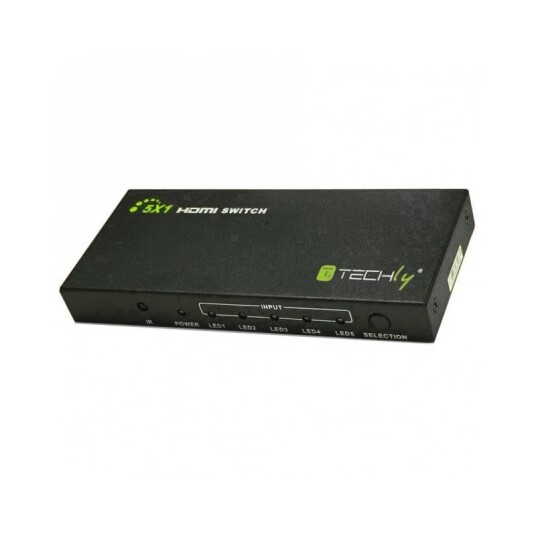 TECHLY HDMI Switch 4K, UHD, 3D, 5 Wege