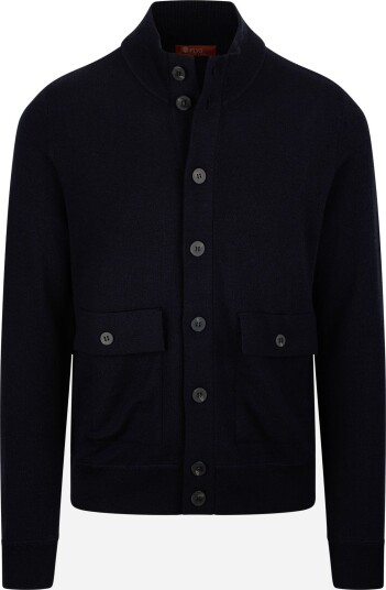Fly3 Cardigan bomber wool XL blå herre
