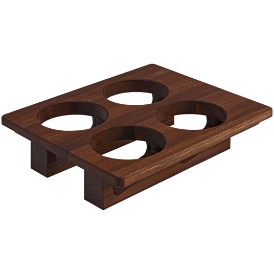 VEGA Overdel for bestikkholder GN 1/2; 32.5x26.5x7.2 cm (LxBxH); Valnøtt; Rektangulær