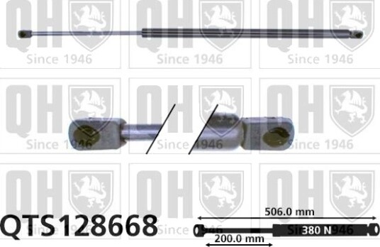 QUINTON HAZELL QTS128668 Baklukedemper
