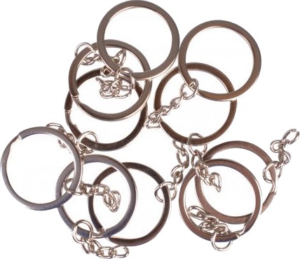 Infinity Hearts Infinity Hearts Nøkkelring Med Kjede Sølvfarget 28Mm 10 Stk Infinity Hearts Infinity Hearts Nøkkelring Med Kjede Sølvfarget 28Mm 10 Stk