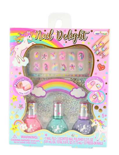 Robetoy Nail Kit Polish And Press-On - Pink - ONE SIZE Robetoy Nail Kit Polish And Press-On - Pink - ONE SIZE