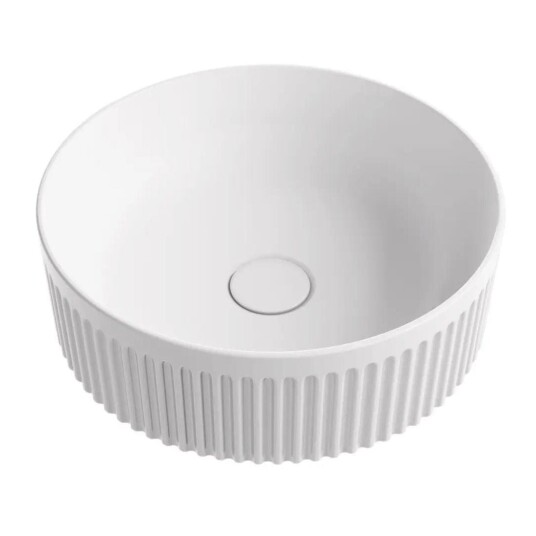 Bathco Wadi Rund Bolle Hvit Matt KO-4181
