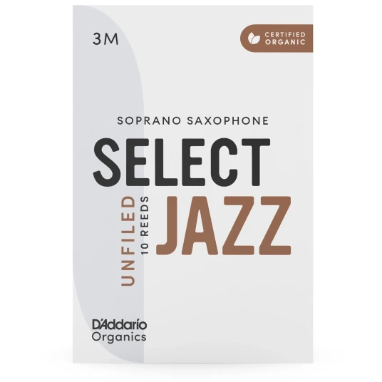 D'Addario Woodwinds Orrs10ssx3m 10-Pk 3m Org. Select Jazz Un-Filed Sopran-Sax