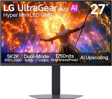 LG UltraGear evo 27GM950B 27"" 5K/Mini LED/165Hz/1ms gaming-skjerm