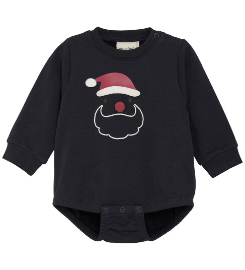 Minymo Body L/æ   Svette   Dark Navy   Minymo   74   Langermet Body Blå Hvit Rød