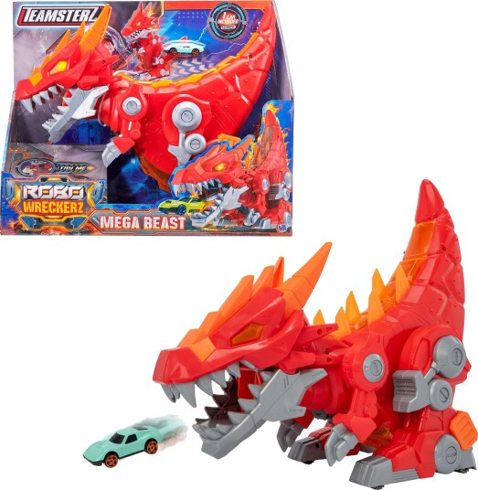 Teamsterz Robo Wreckers Dragelauncher Med En Bil Mega Beast Teamsterz Robo Wreckers Dragelauncher Med En Bil Mega Beast