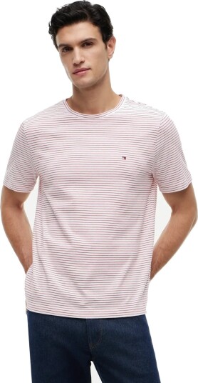 Tommy Hilfiger Ess Seasonal Reg Fit Stripe Tee Red M