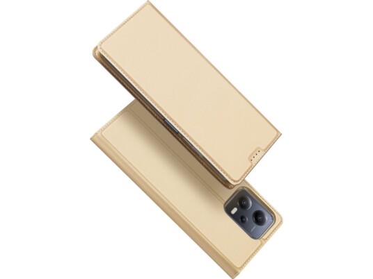 Dux Ducis Dux Ducis Skin Pro-Deksel Til Xiaomi Redmi Note 12 Pro+ Flip Cover Kortlommebokstativ Gull