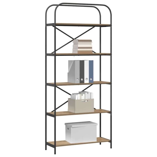 Bokhylle artisan eik 80 x 30 x 183 cm Konstruert tre
