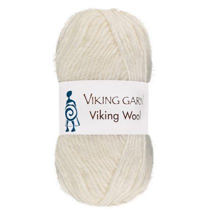 Viking Garn Wool Hvit 500