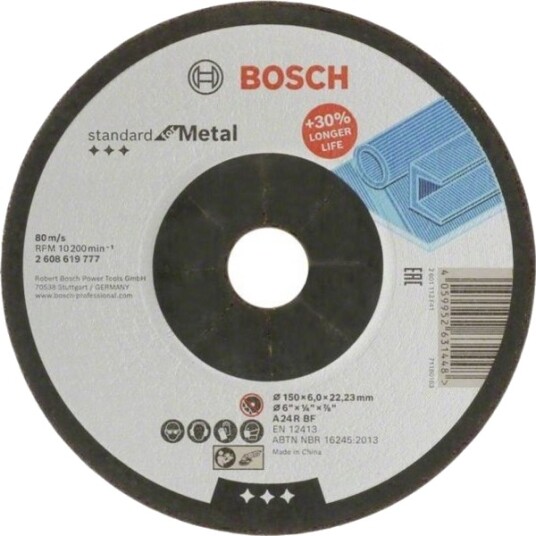 Tar.Scierna Std. For Metall 150×6,0×22,23 W
