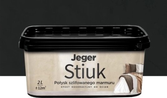 Jeger Dekorativ Puss Stiuk Carbon Sort 2l
