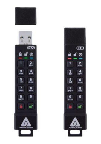 APRICORN Aegis Secure Key 3NX - USB-flashstasjon - 128 GB