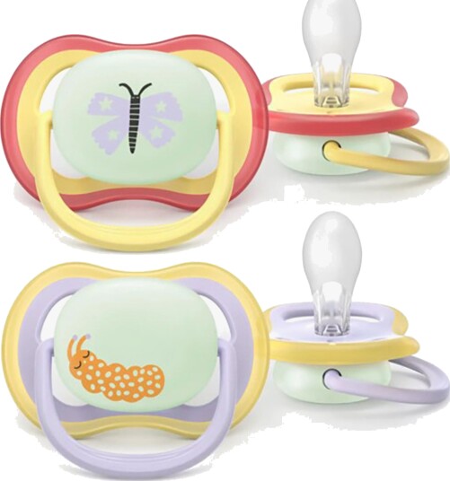 Philips Avent Ultra Air Night Smokk 0-6 mnd Selvlysende 2 stk Philips Avent Ultra Air Night Smokk 0-6 mnd Selvlysende 2 stk