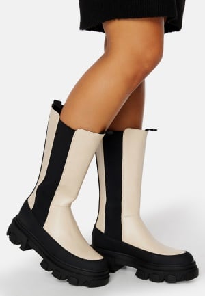 ONLY Tola Tall Chunky Boot Beige 40 ONLY Tola Tall Chunky Boot Beige 40