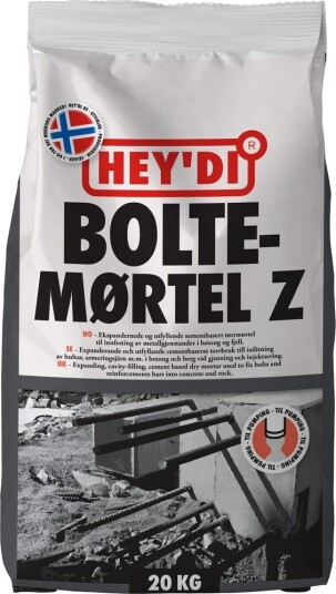 Heydi Boltemortel Z 20kg Ekspanderende Understopsmortel Heydi Boltemortel Z 20kg Ekspanderende Understopsmortel