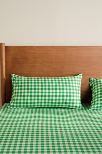 Jotex Putetrekk 50x90 Cm Økologisk Limegrønn/naturhvit LAUREN 19308850906
