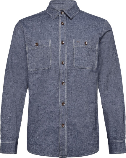 Mos Mosh Gallery Mmgnorbert Denim Shirt - Blue - S