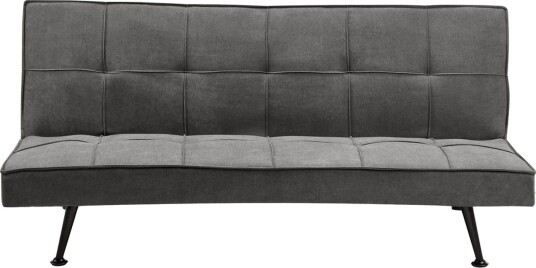 Bäddsoffa Beliani Hasle Blå Svart Grey\|\|Black