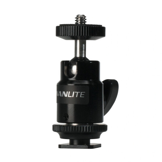 Nanlite Mini Ball Head With 1/4'' And Hotshoe Nanlite Mini Ball Head With 1/4'' And Hotshoe