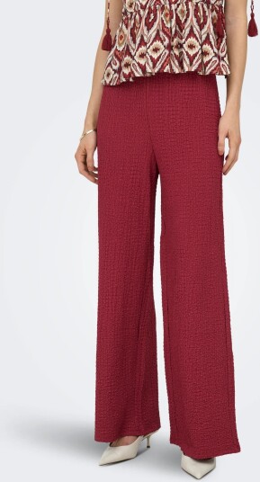 ONLY Onlerikka Hw Wide Crinkle Pant Pnt Red XL x 32 ONLY Onlerikka Hw Wide Crinkle Pant Pnt Red XL x 32