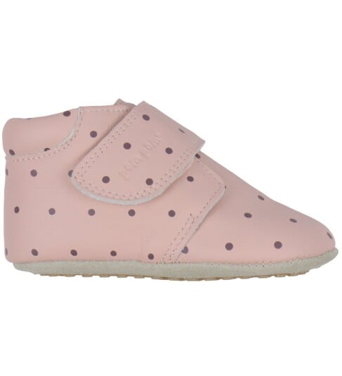 Pom Pom Krabbesko   Nybegynner Borrelås Trykk   Dusty Rose Dot   Pom Pom   24   Krabbesko   Rosa
