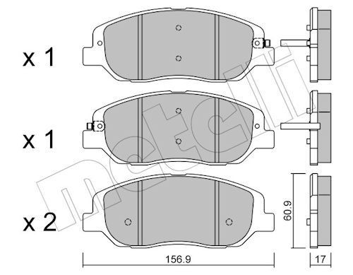 Bremseklosser METELLI 22 1031 0