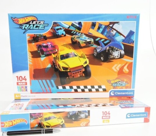 Puslespil Maxi Hotwheels 104 Brikker