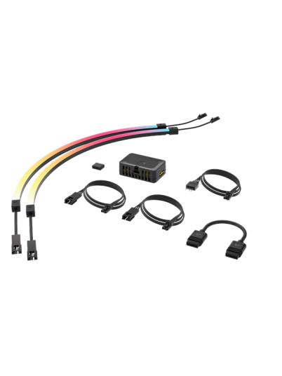 Corsair iCUE LINK LS350 Aurora RGB lysstripesett 2 stk. Corsair iCUE LINK LS350 Aurora RGB lysstripesett 2 stk.