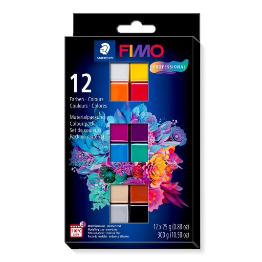 Staedtler FIMO Professional Modelleringsler Basic colours 12-pack