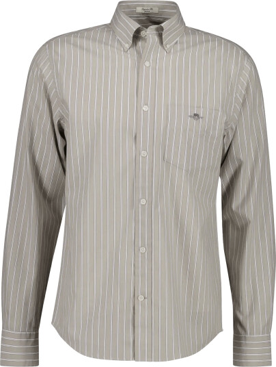 Gant Reg Poplin Stripe Shirt Beige S