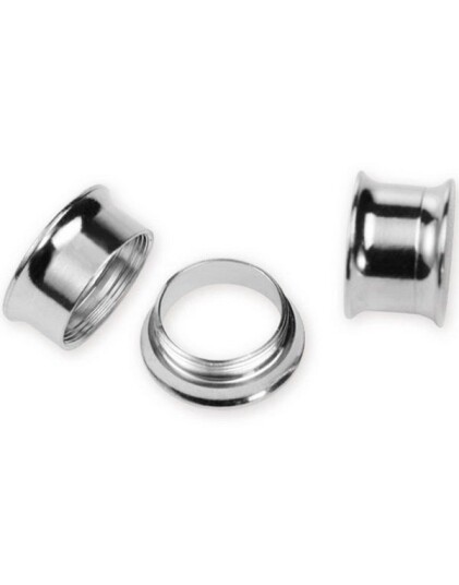 Aab Silver Fortune Sølvfarget Piercing Tunnel Strl 18 mm