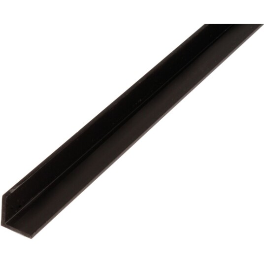 Alberts Profil Vinkel PVC Sort 20x20x1/2.6m