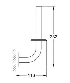 Grohe Essential reservepapirholder Supersteel Grohe Essential reservepapirholder Supersteel