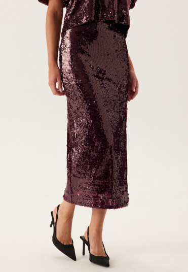 Yas Yasroyalina Hmw Sequin Ankle Skirt Yas Yasroyalina Hmw Sequin Ankle Skirt