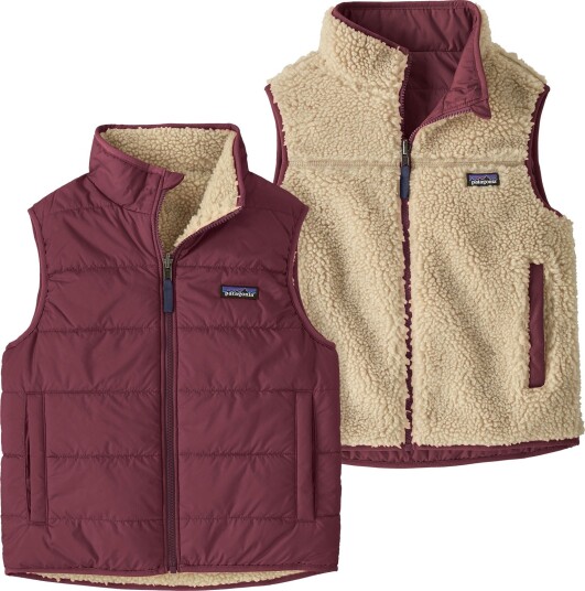 Patagonia Kids Reversible Ready Freddy Vest Berry Fig XL (14 år)