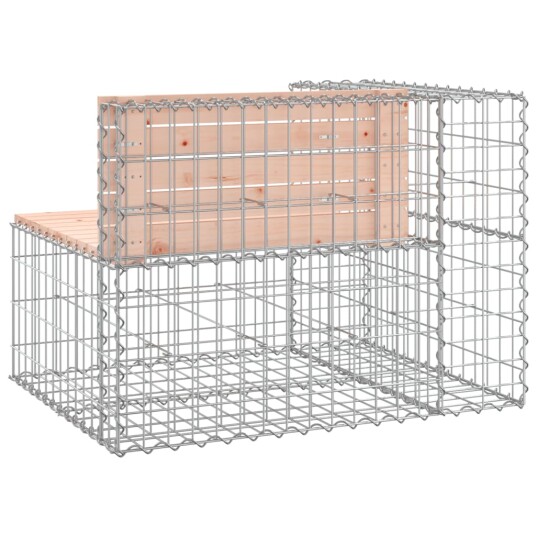 vidaXL Hagebenk gabiondesign 92x71x65,5 cm heltre douglasgran vidaXL Hagebenk gabiondesign 92x71x65,5 cm heltre douglasgran