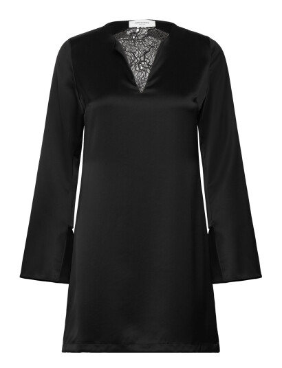 Rosemunde Dress W/ Lace Detail - Black - 42