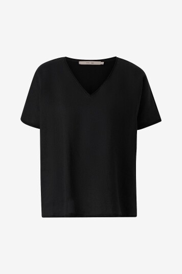 Costamani - Linbluse Comfy Blouse - Svart